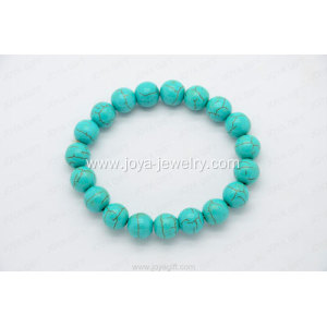 10MM Turquoise round beads bracelet fashion unique jewelry wholesale